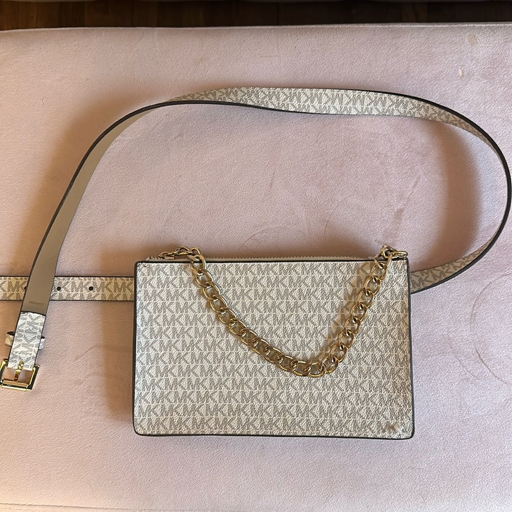 Michael Kors White Crossbody Bag